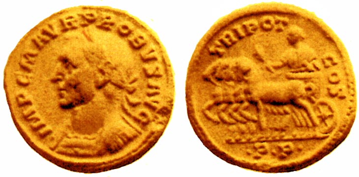 Probus
                  aureus RIC 1, Bastien 174