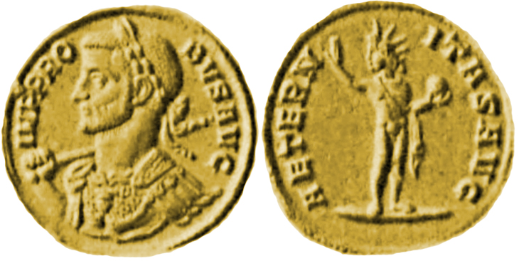 Probus
                  aureus RIC 134