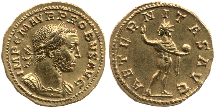 Probus aureus RIC 3,
                    Bastien 156a
