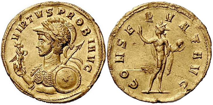 Probus
                  aureus RIC 308