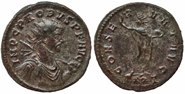 Probus
                                    antoninianus/aurelianus RIC 349v