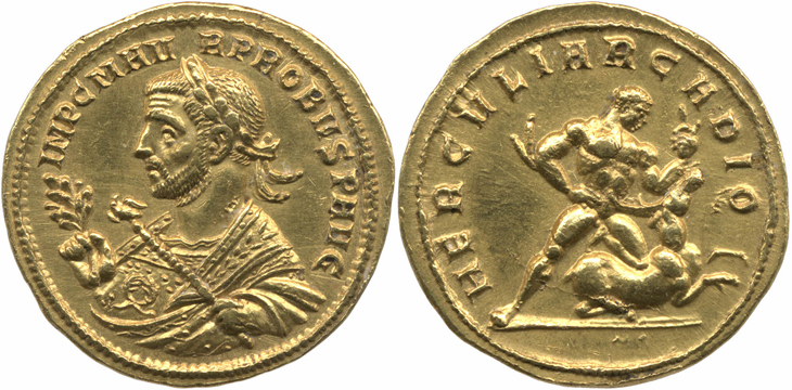 Probus aureus RIC 585