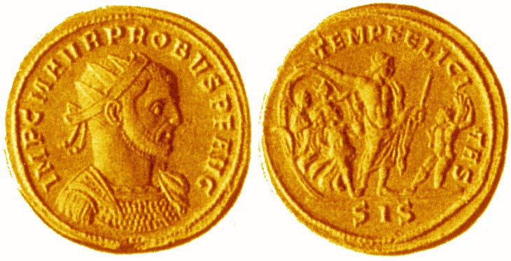 Probus aureus RIC 598