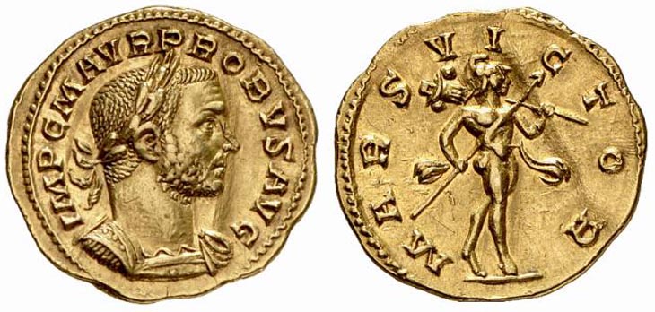 Probus aureus RIC 6, Bastien 158, Calic 4166