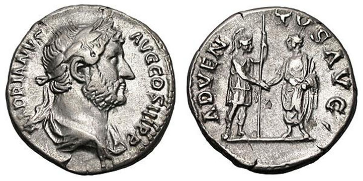 Hadrian
                denarius