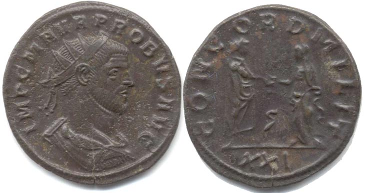 Probus
                  antoninianus RIC 651, Alfldi 26.45
