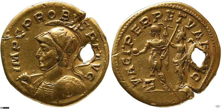 Probus aureus RIC 7, Bastien 335.