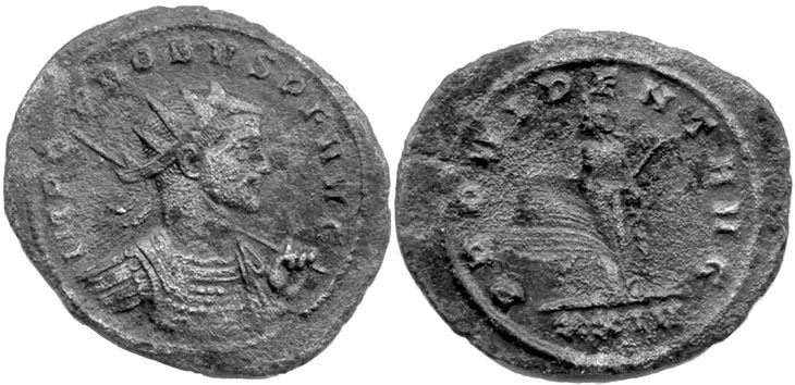 Probus
                  antoninianus RIC 720v