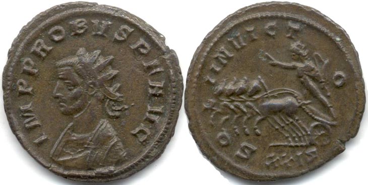 Probus
                  antoninianus RIC 770v, Alfldi 76.19