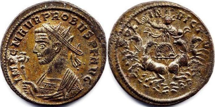 Probus
                  antoninianus RIC 776v, Alfoldi 73.30