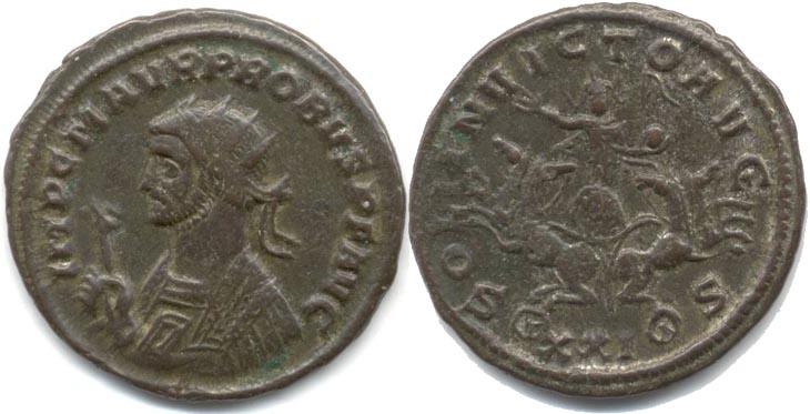 Probus
                    antoninianus RIC 781v, cf. Alfldi 83