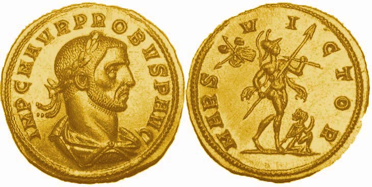 Probus unlisted aureus close to RIC 824