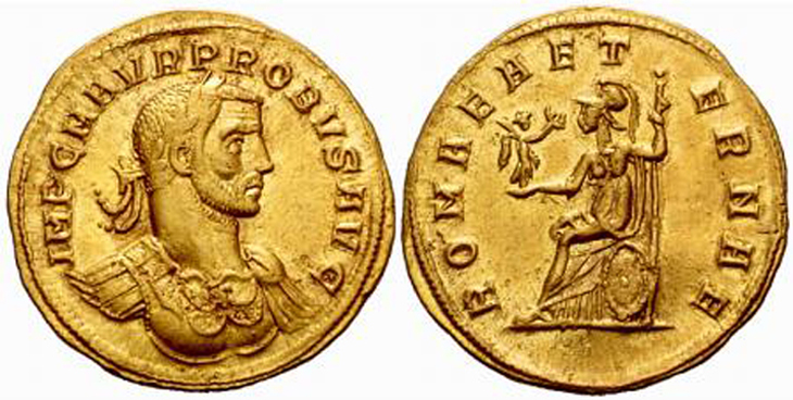 Probus aureus RIC 827