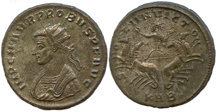 Probus
                  antoninianus RIC 861v
