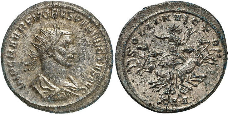 Probus
                  antoninianus RIC 867v