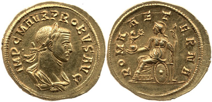 Probus
                  aureus RIC 893