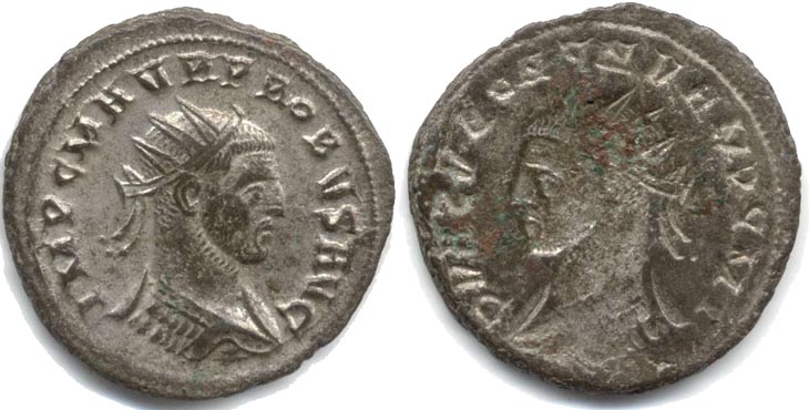Probus
                  antoninianus RIC 905 brockage